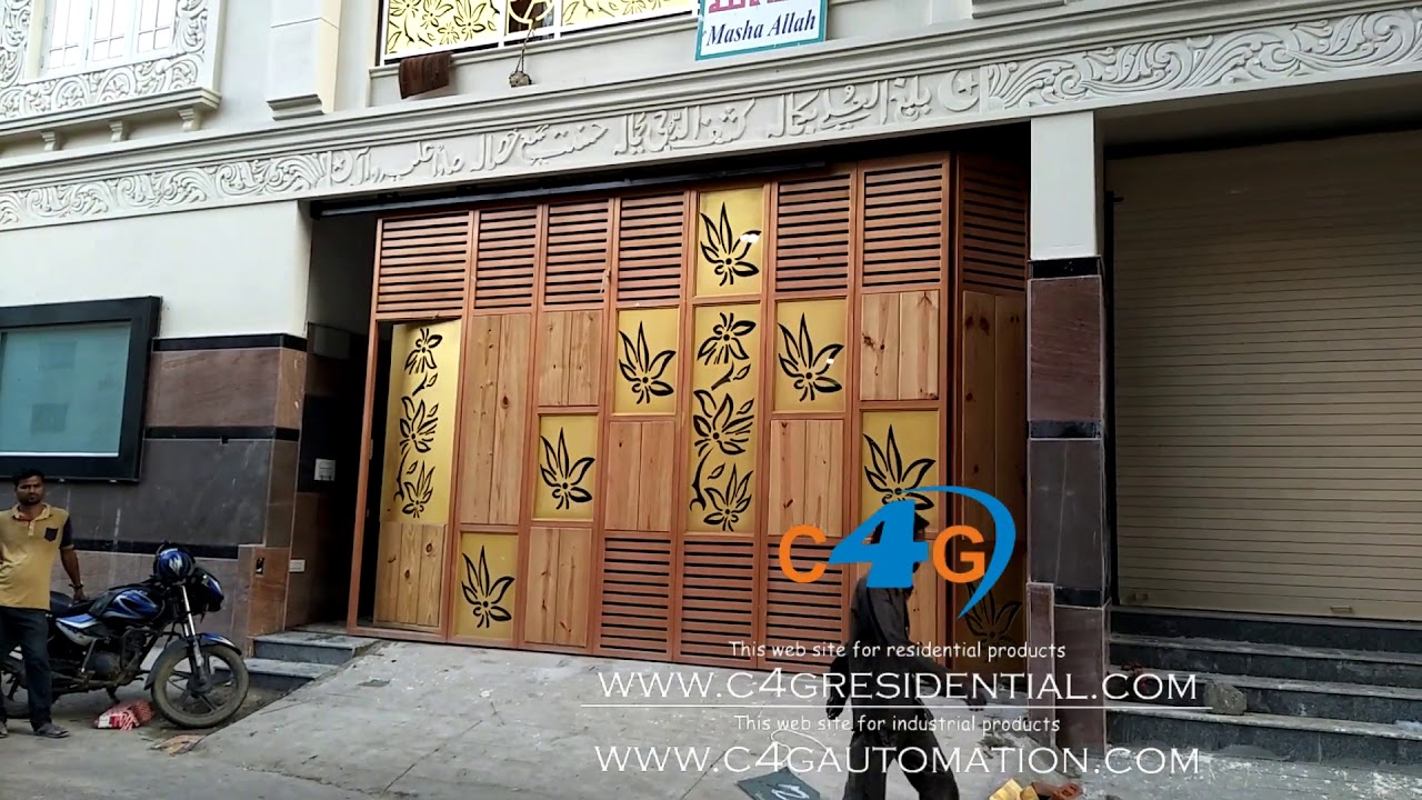 Sliding Folding Garage Door with Automation Hyderabad YouTube