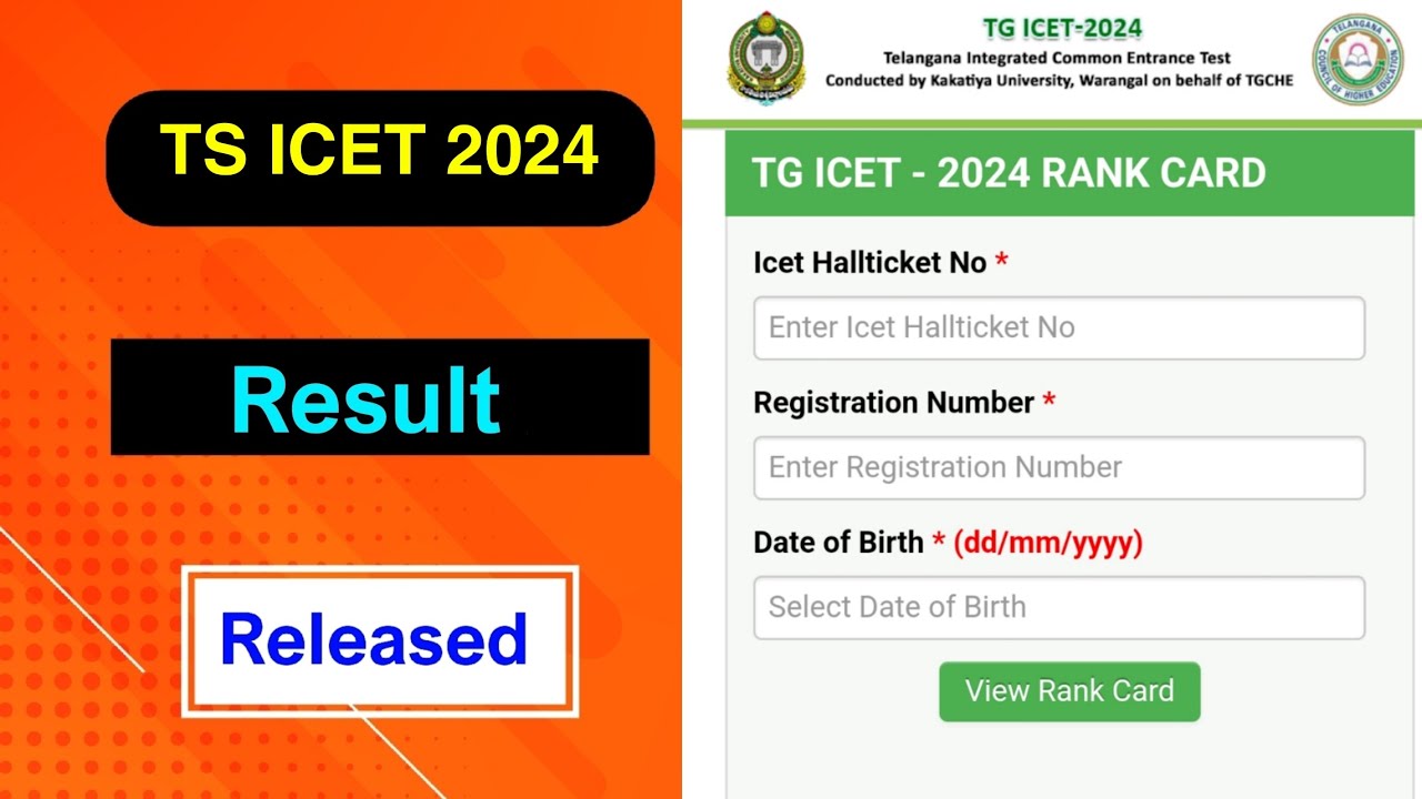 TS ICET 2024 Result Released | TS ICET 2024 Result Declared | MDE