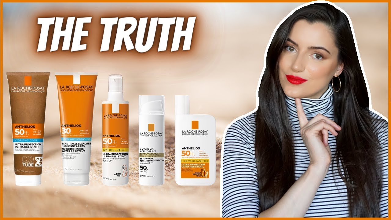 Rejse Hovedkvarter stærk THE TRUTH ABOUT LA ROCHE POSAY SUNSCREENS: Anthelios Shaka Fluid,Invisible  Spray,Age-Correct,Review - YouTube