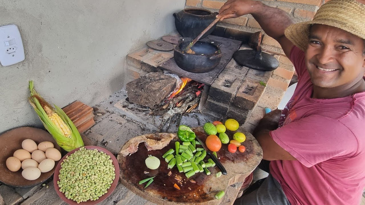 A VIDA EM UM SÍTIO PRODUTIVO NO INTERIOR DA COLHEITA NA ROÇA AO FOGÃO DE LENHA ISSO É NORDESTE
