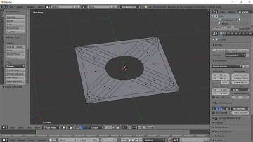 Creating Circular Hole inside A Plane In Blender