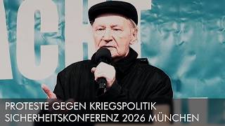 Eugen Drewermann – Rede bei Protesten gegen Kriegspolitik Sicherheitskonferenz 2026 München