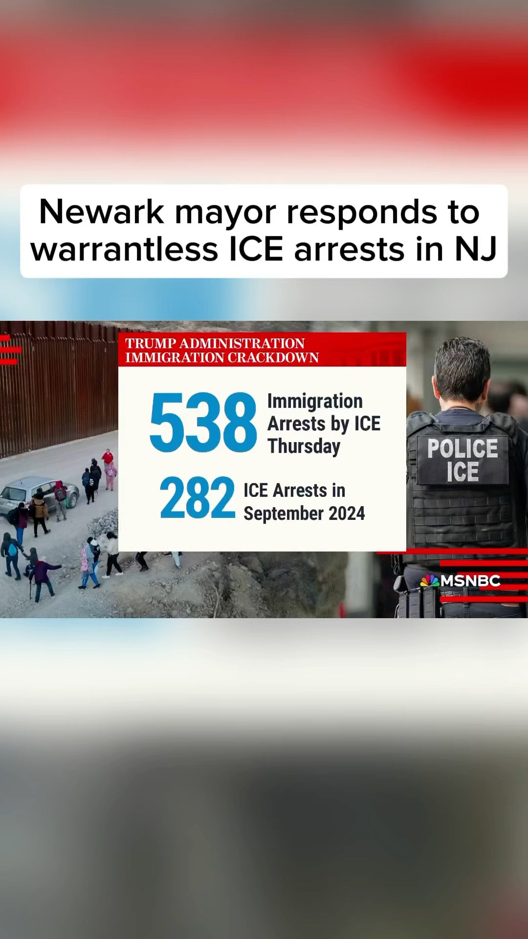Newark Mayor Ras Baraka responds to warrantless ICE arrests in NJ