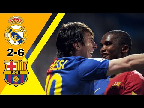 ملخص مباراة ريال مدريد برشلونة 6 2 دوري الإسباني 2009 جودة عالية HD 1080P تعليق يوسف سيف 