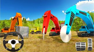 Heavy Excavator Rock Mining Stone Cutter Simulator Game - Android Gameplay screenshot 5