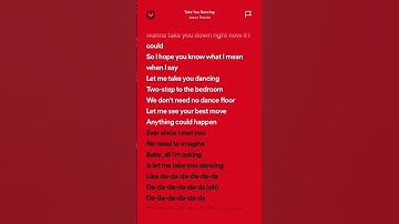 Thumbnail of Jason Derulo - Take You Dancing #hits #tiktok #spotifylyrics #trending #viralhits #shorts #music