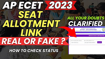 "Unlock Your APECET 2023 Seat Allotment: How to Check Status Fast & Easy 🏆"