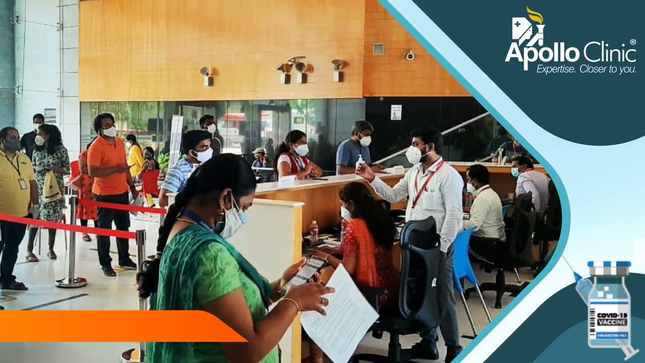 Apollo Clinic's COVID-19 Vaccination Drive held at Cognizant, Hyderabad | 1000 people got vaccinated