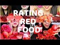 Rating Red Food ASMR