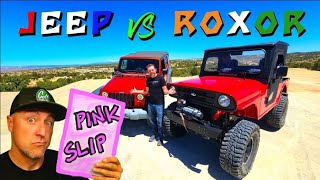 Jeep Wrangler VS Mahindra Roxor For Pink Slips!!?!  With @MisAdventureLab