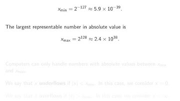 ch1 3: Floating point representation. Wen Shen