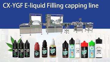 CX-YGF 10mL E-liquid Automatic Filling capping line #fillingmachine #labelingmachine #vape