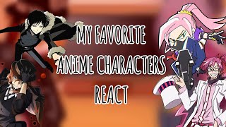 | My favorite anime characters react | GCRV|🇬🇧🇩🇰