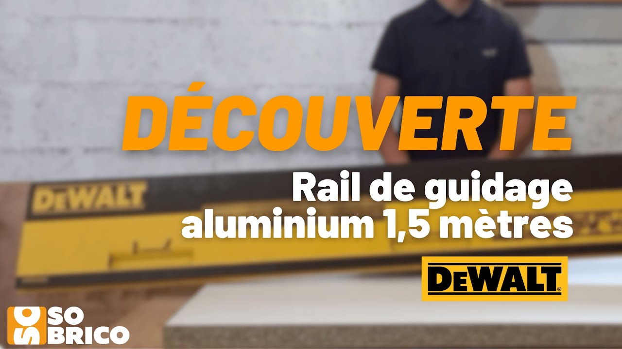 Découvrez le rail de guidage 1500mm DEWALT ! S'adapte sur les scies  circulaires & défonceuses DEWALT 