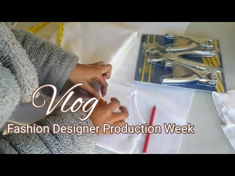 VLOG| Fashion Designer Production Week| Hoodie Oder| Jane.M | PART 1
