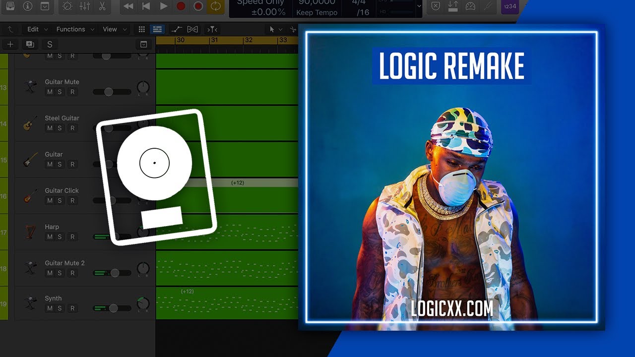 DaBaby ft Roddy Ricch Rockstar Logic Pro Template (Hip-Hop