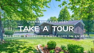 Owensboro Kentucky Home For Sale Brick 3 bedroom 2 bath home on 0.58 acre