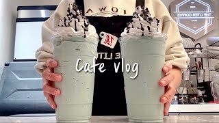 (Sub)🤭🧚‍♀️보여줄게~ 완전히 달라진 민초~🧚‍♀️🤭/ cafe vlog / 카페브이로그 / 더리터 / asmr