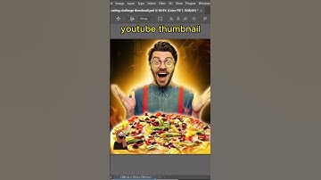 How to design youtube thumbnail in Photoshop ( link in description )