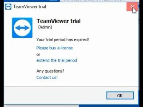teamviewer free says trial expired