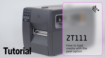 How to Load Media with the Peel Option on a ZT111 Printer | Zebra