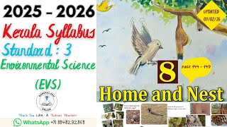 Class 3 EVS Unit 8 Home and Nest (Page 144 - 149) @GeneralEduOnline Standard 3 EVS Std 3 EVS