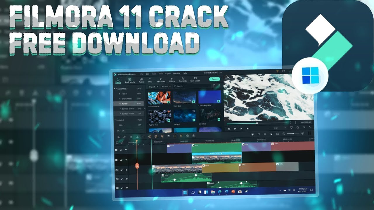 FREE FILMORA 11 CRACK | LIFETIME FULL VERSION | INSTALL WONDERSHARE FILMORA | MARCH 2022