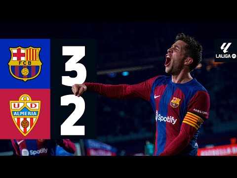 FC BARCELONA 3 vs 2 ALMERIA | LALIGA 2023/24 J18