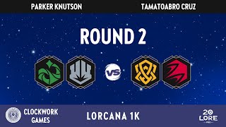 Lorcana 1K Round 2 Emerald Steel vs Amber Ruby