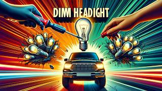 Why Is One Headlight Significantly Dimmer Than The Other One And How Do You Fix It?