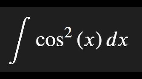 The SECRET to Easily Integrating cos^2(x) Revealed