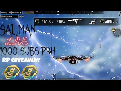 Salman Rp 1000 SUBS PRH RP GIVEAWAY | PUBG MOBILE | SALMAN LIVE | - YouTube