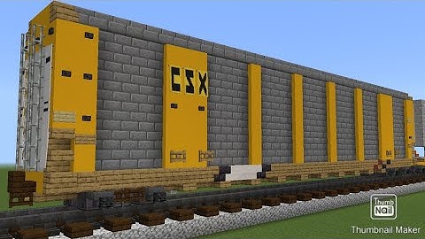 Minecraft CSX Gunderson Autorack Car Tutorial