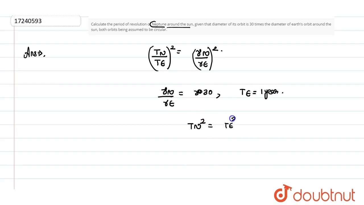 Period Of Revolution Equation period-of-revolution-equation