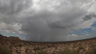 Time Lapse - Early monsoon thunderstorm - Maricopa Arizona