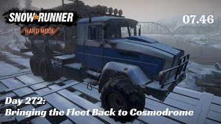 SnowRunner Hard Mode - R07 E46 - Bringing the Fleet Back to Cosmodrome