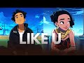 Azu - LIKE U // ANIME (Official Lyric Video )