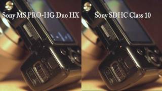 Sony SDHC Class 10 vs. Sony Memory Stick PRO-HG Duo™ HX on NEX-5n