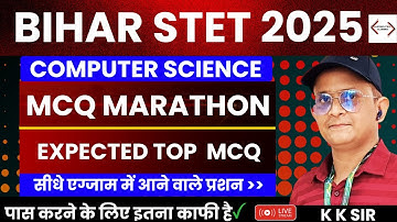 📢 STET  Computer Science | 2025 | MCQ Marathon |Most Expected Selected MCQ #stet #computerscience
