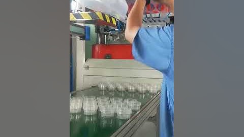 LITAI plastic cup machine with robot stacker