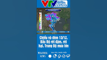 Chiều và đêm 13/12, Bắc Bộ rét đậm, rét hại, Trung Bộ mưa lớn | VTVWDB
