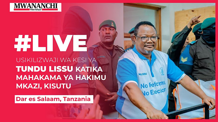 #LIVE: LISSU TENA MAHAKAMA YA HAKIMU MKAZI KISUTU, SHAURI JINAI 8607/2025