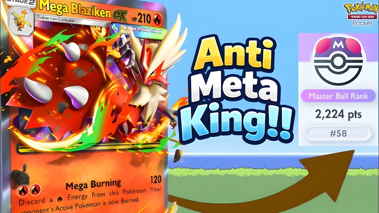 RANK 58 !! MEGA BLAZIKEN COUNTERS every top deck. Use this NOW!! 