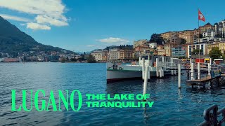 Majestic Views of Lugano, Switzerland / Walking Tour  4K