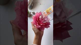 DIY Lotus Flower with Tissue Paper #diy #flowers #craft #handmade #art #decor #creative #paper