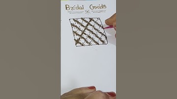 bridal grids. types of henna grids #heena