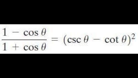 establish the identity (1 - cos x)/(1 + cos x) = (csc x - cot x)^2