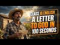 A Letter to God Full Chapter ANIMATED Explained in 100 Seconds ⚡ | Class 10 English