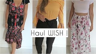 Haul WISH ! + Try on (Pleins de bons plans)