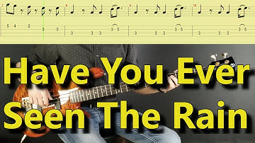 CCR - Have You Ever Seen The Rain (Bass cover with TAB)